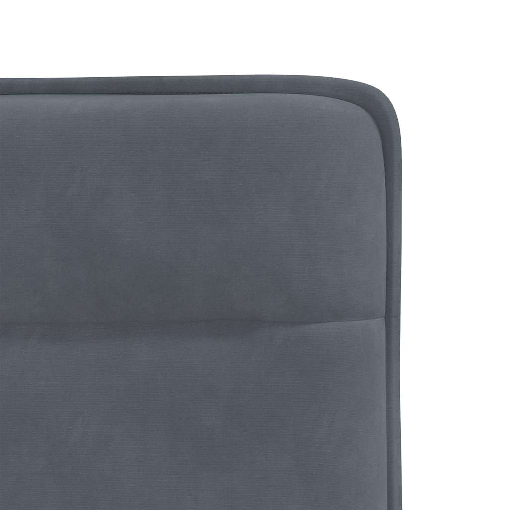 Eetkamerstoelen 2 st fluweel donkergrijs