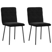 Dining Chairs 2 pcs Velvet Black