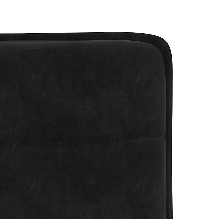 Eetkamerstoelen 2 st fluweel zwart