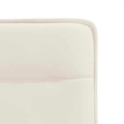 Eetkamerstoelen 2 st fluweel crèmekleurig