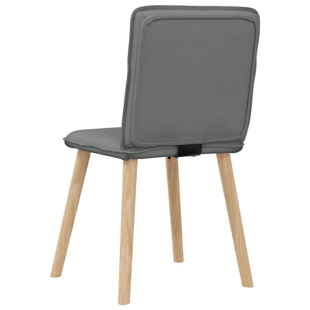 Eetkamerstoelen 2 st stof donkergrijs