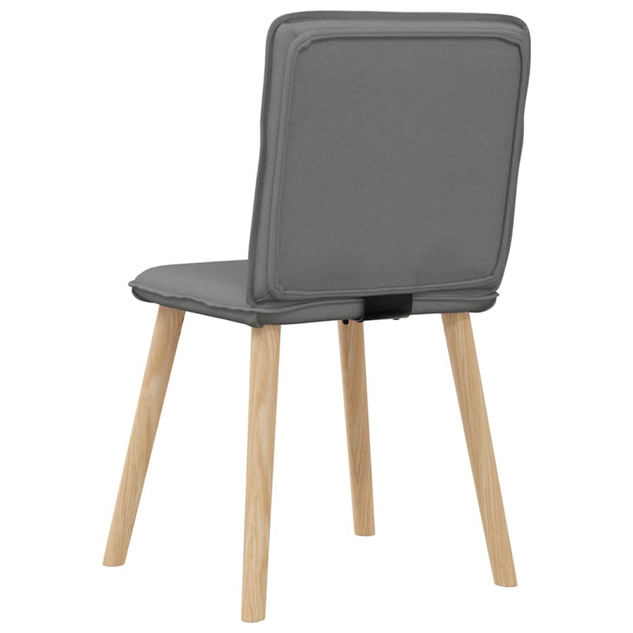 Eetkamerstoelen 2 st stof donkergrijs