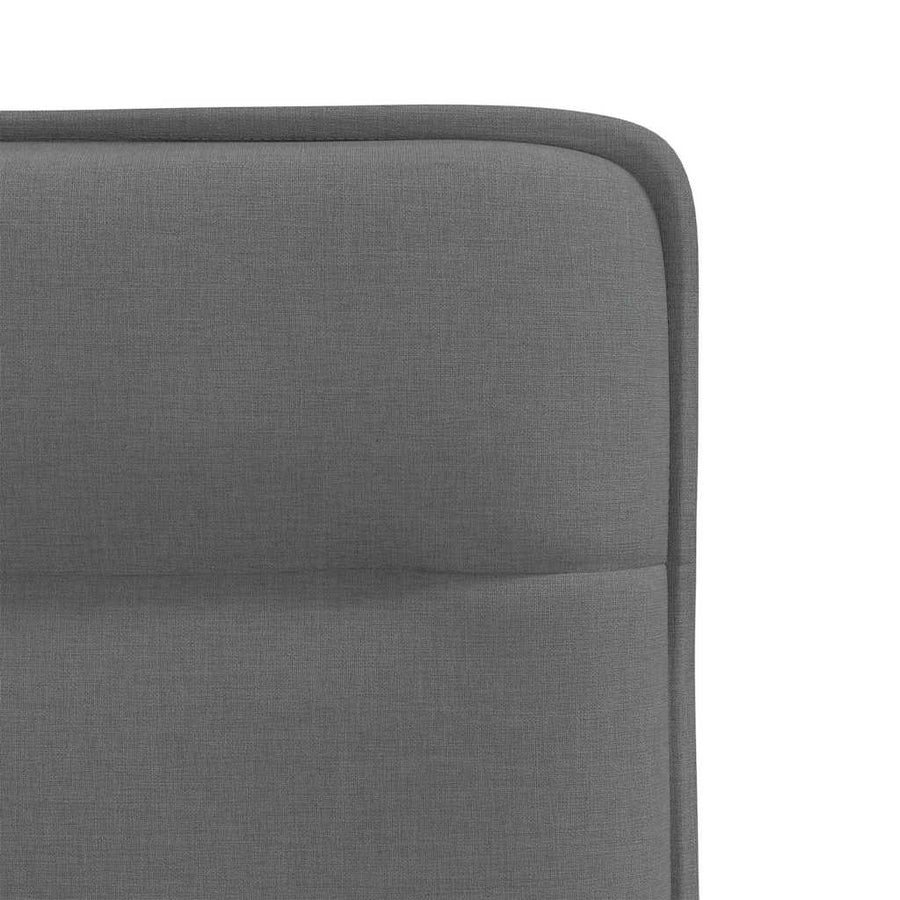 Eetkamerstoelen 2 st stof donkergrijs