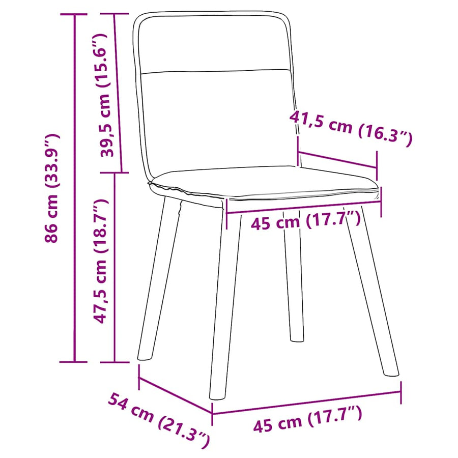 Eetkamerstoelen 2 st stof donkergroen