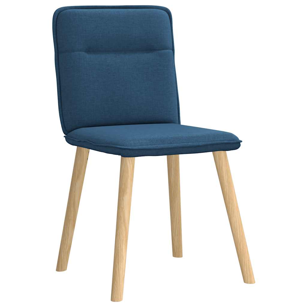 Eetkamerstoelen 2 st stof blauw