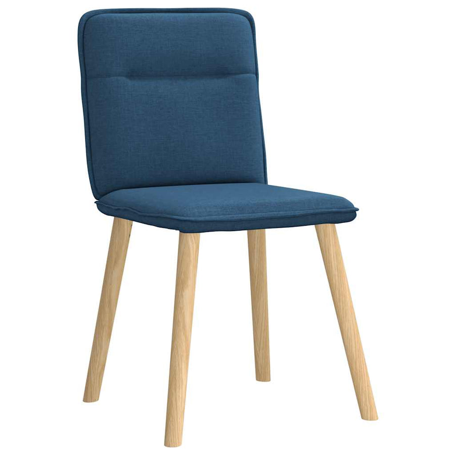 Eetkamerstoelen 2 st stof blauw