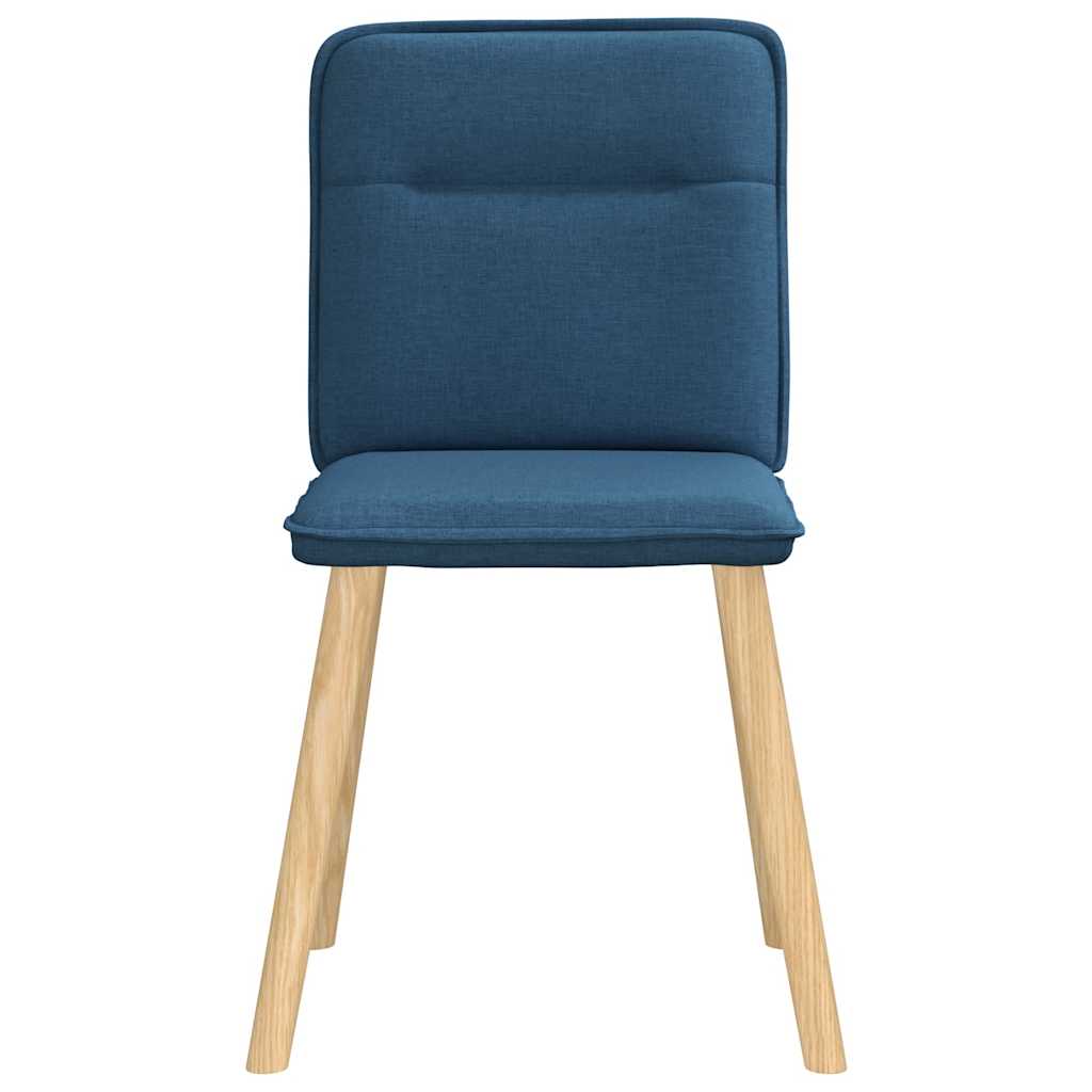 Eetkamerstoelen 2 st stof blauw