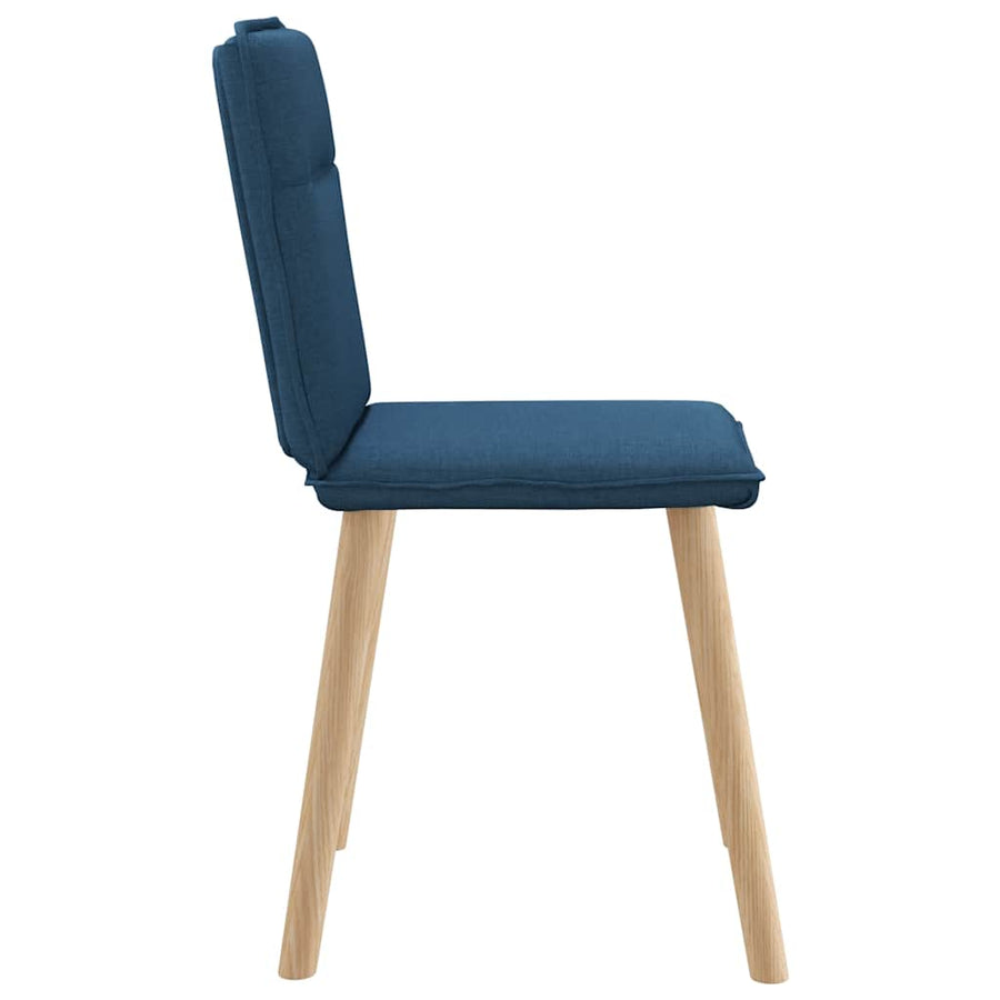Eetkamerstoelen 2 st stof blauw