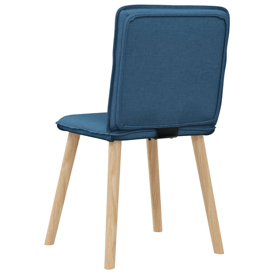 Eetkamerstoelen 2 st stof blauw