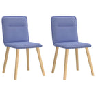 Dining chairs 2 pc fabric denim blue