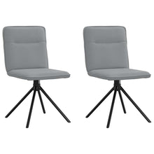 Eetkamerstoelen 2 st stof lichtgrijs