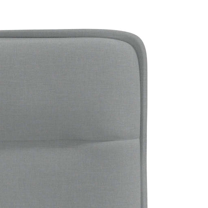 Eetkamerstoelen 2 st stof lichtgrijs