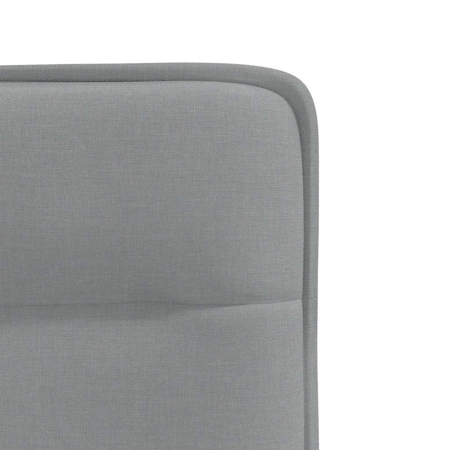 Eetkamerstoelen 2 st stof lichtgrijs