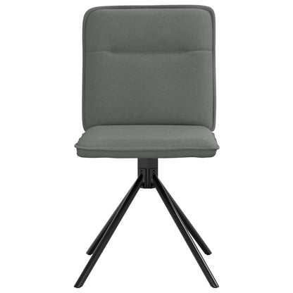 Eetkamerstoelen 2 st stof donkergrijs