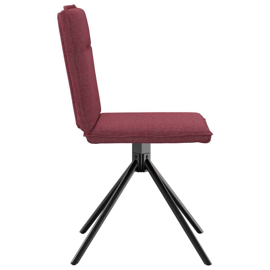 Eetkamerstoelen Stof 2 Wijnrood