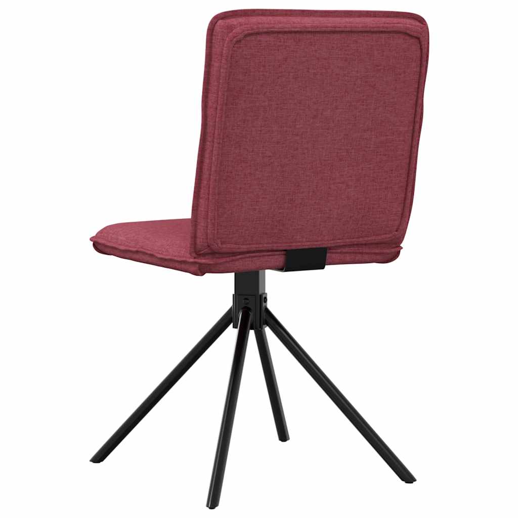 Eetkamerstoelen Stof 2 Wijnrood