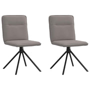 Eetkamerstoelen draaibaar 2 stuks stof taupe