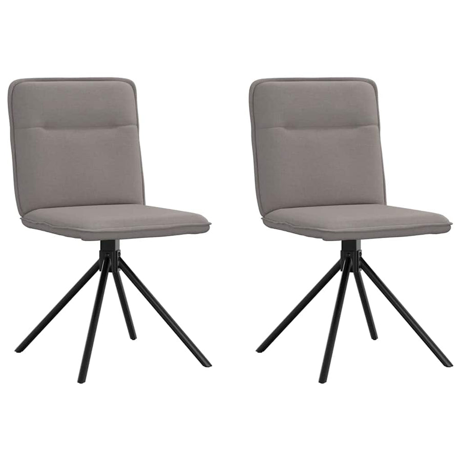 Eetkamerstoelen Draaibaar 2 St Stof Taupe