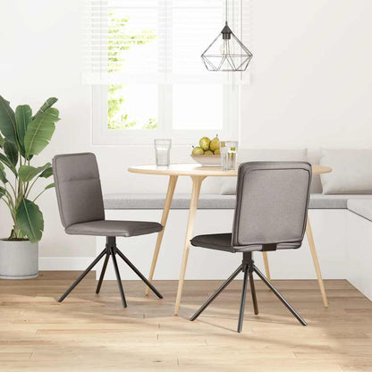 Eetkamerstoelen Draaibaar 2 St Stof Taupe