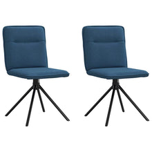 Eetkamerstoelen Stof 2 Blauw