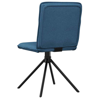 Eetkamerstoelen Stof 2 Blauw
