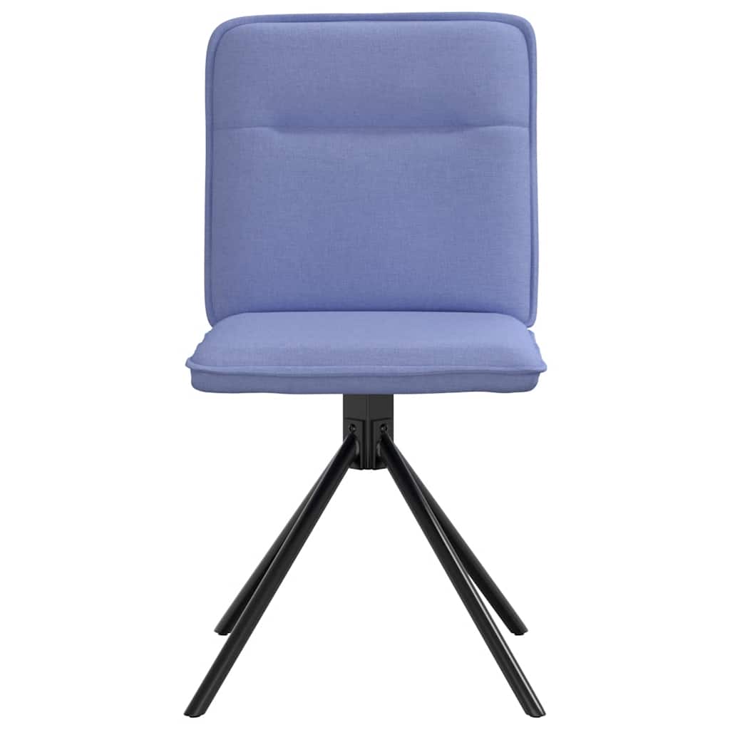 Eetkamerstoelen 2 st stof jeansblauw