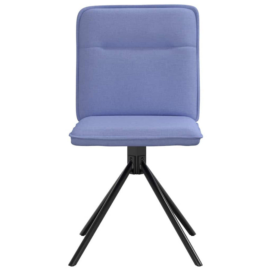 Eetkamerstoelen 2 st stof jeansblauw