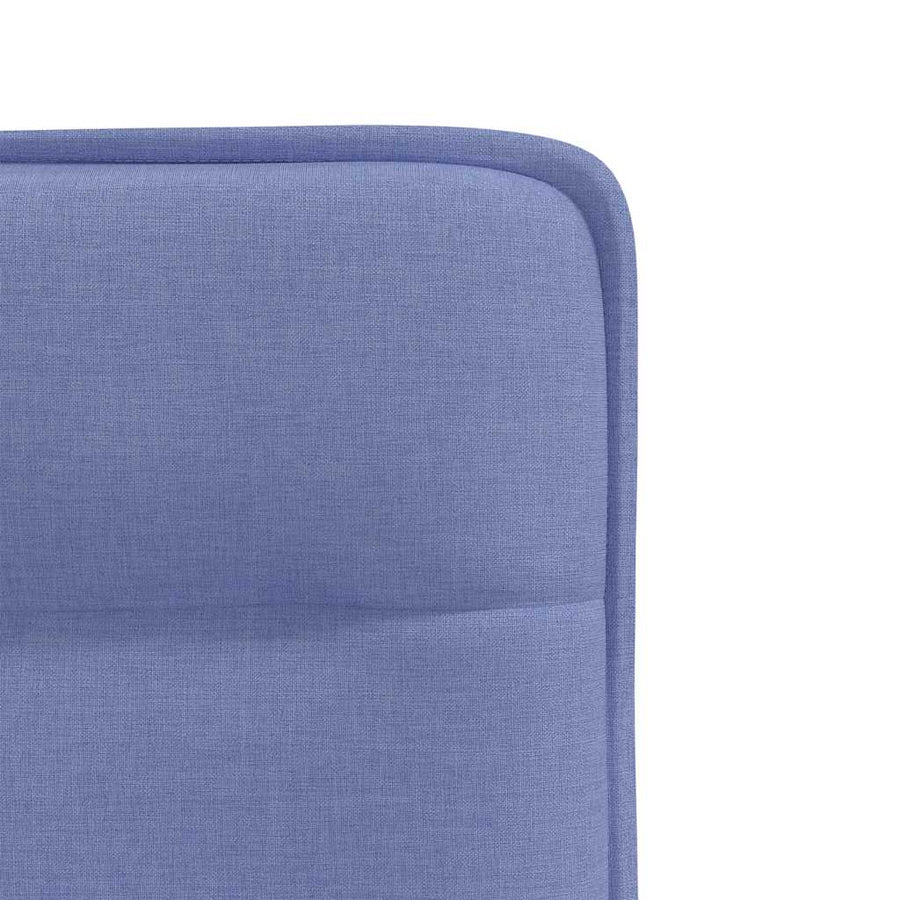 Eetkamerstoelen 2 st stof jeansblauw