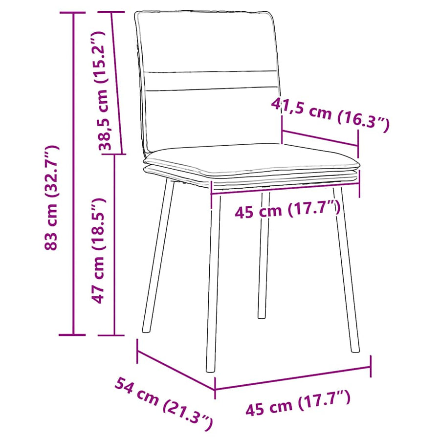 Eetkamerstoelen 2 st fluweel lichtgrijs