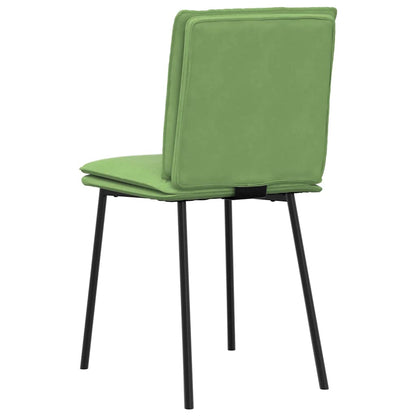 Eetkamerstoelen 2 st fluweel lichtgroen