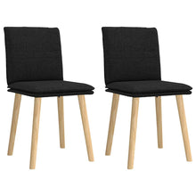 Eetkamerstoelen Stof 2 Zwart