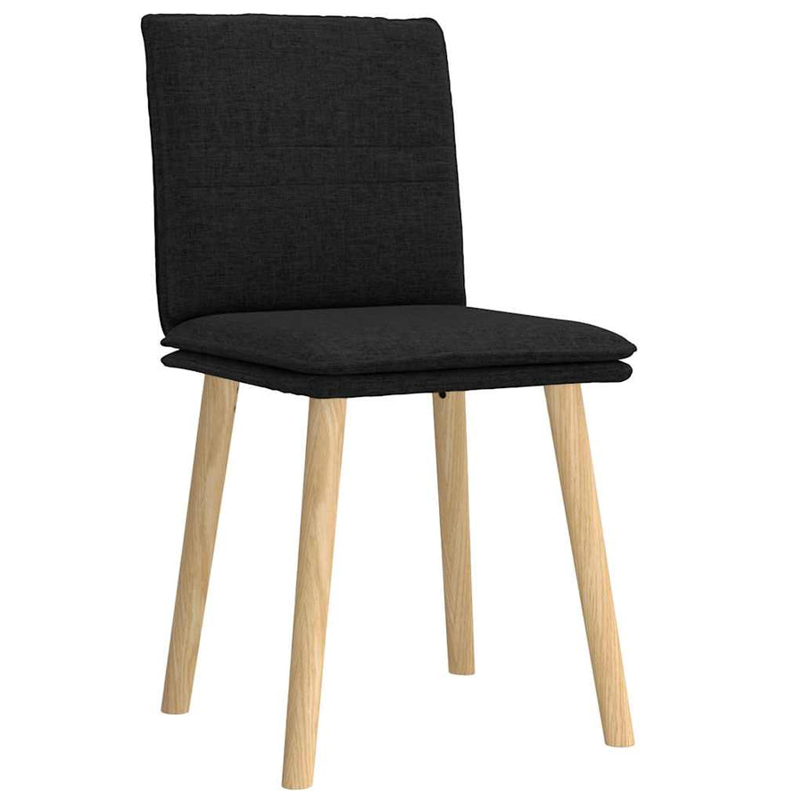 Eetkamerstoelen Stof 2 Zwart