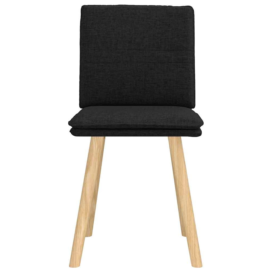 Eetkamerstoelen Stof 2 Zwart