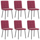 Dining chairs 2 pc fabric wine red
