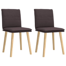 Eetkamerstoelen Stof 2 Donkerbruin