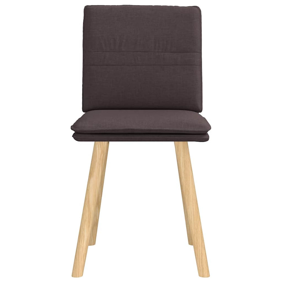 Eetkamerstoelen Stof 2 Donkerbruin