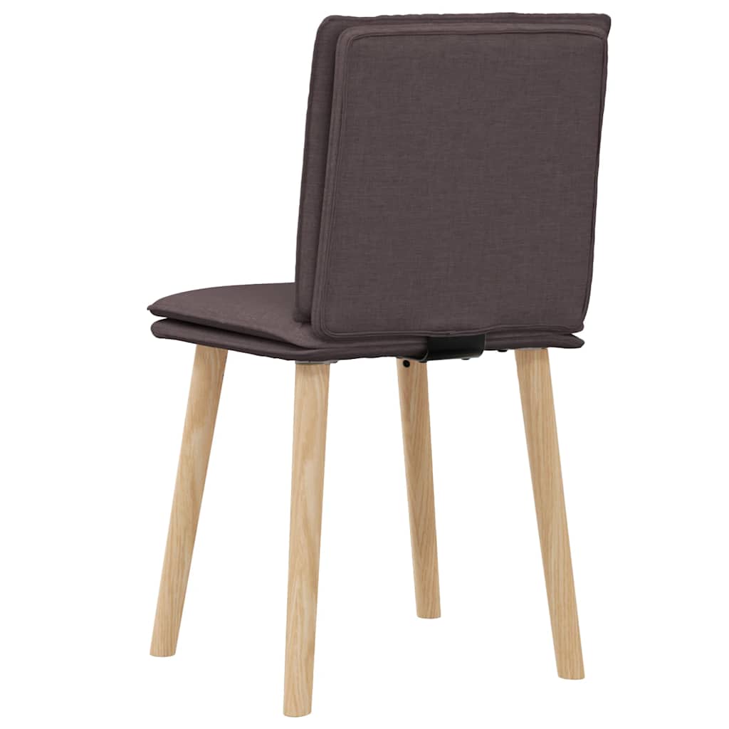 Eetkamerstoelen Stof 2 Donkerbruin