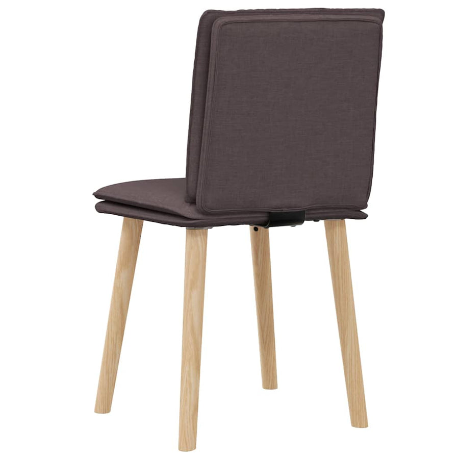 Eetkamerstoelen Stof 2 Donkerbruin