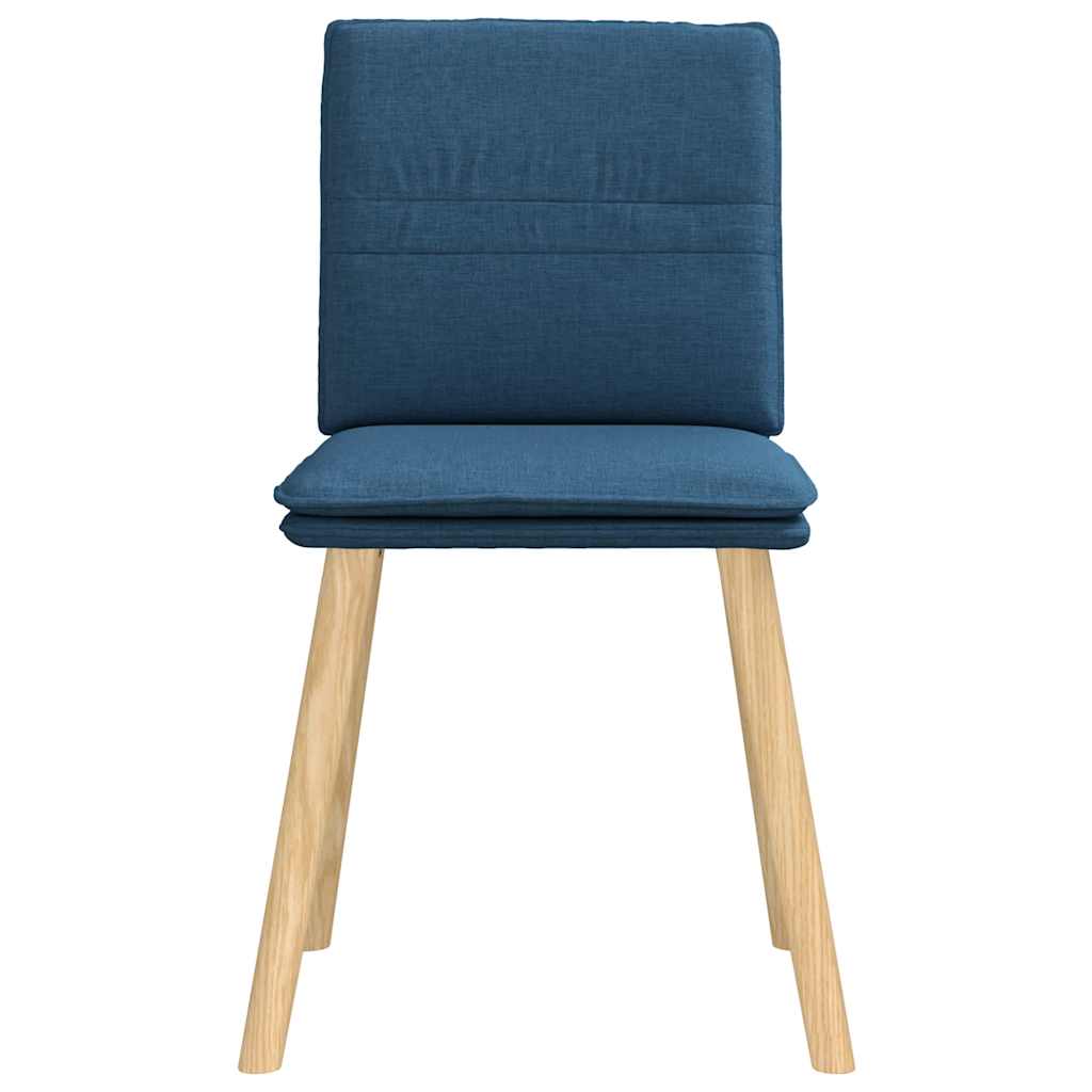 Eetkamerstoelen 2 st stof blauw