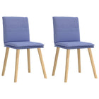 Eetkamerstoelen 2 st jeansblauw massief rubberhout