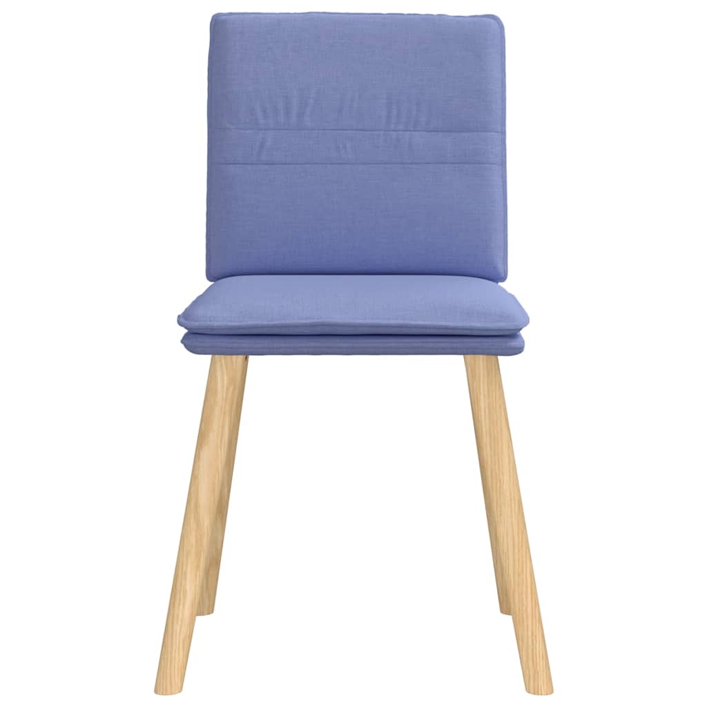 Eetkamerstoelen 2 st stof jeansblauw