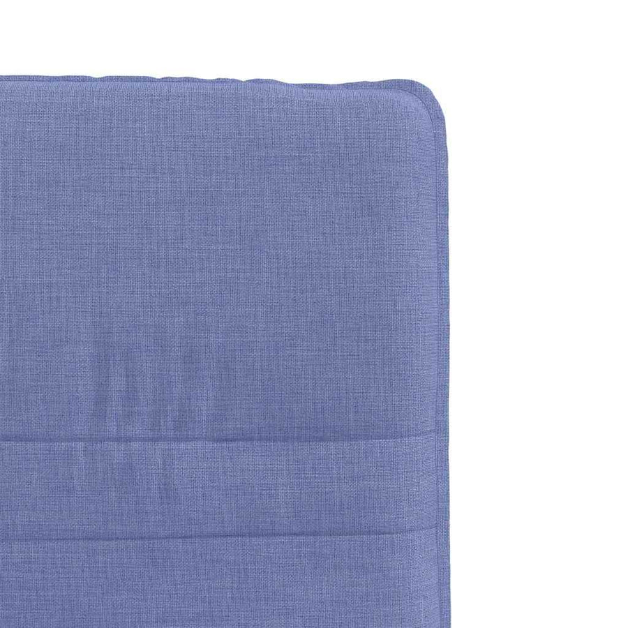 Eetkamerstoelen 2 st stof jeansblauw