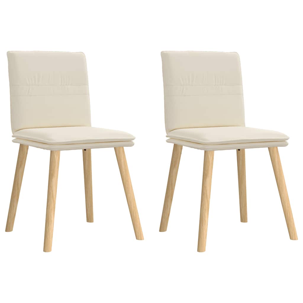 Eetkamerstoelen 2 st linnen