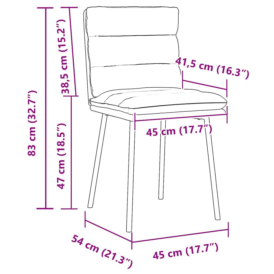 Eetkamerstoelen 2 st fluweel lichtgrijs
