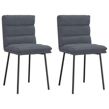 Eetkamerstoelen 2 st fluweel donkergrijs