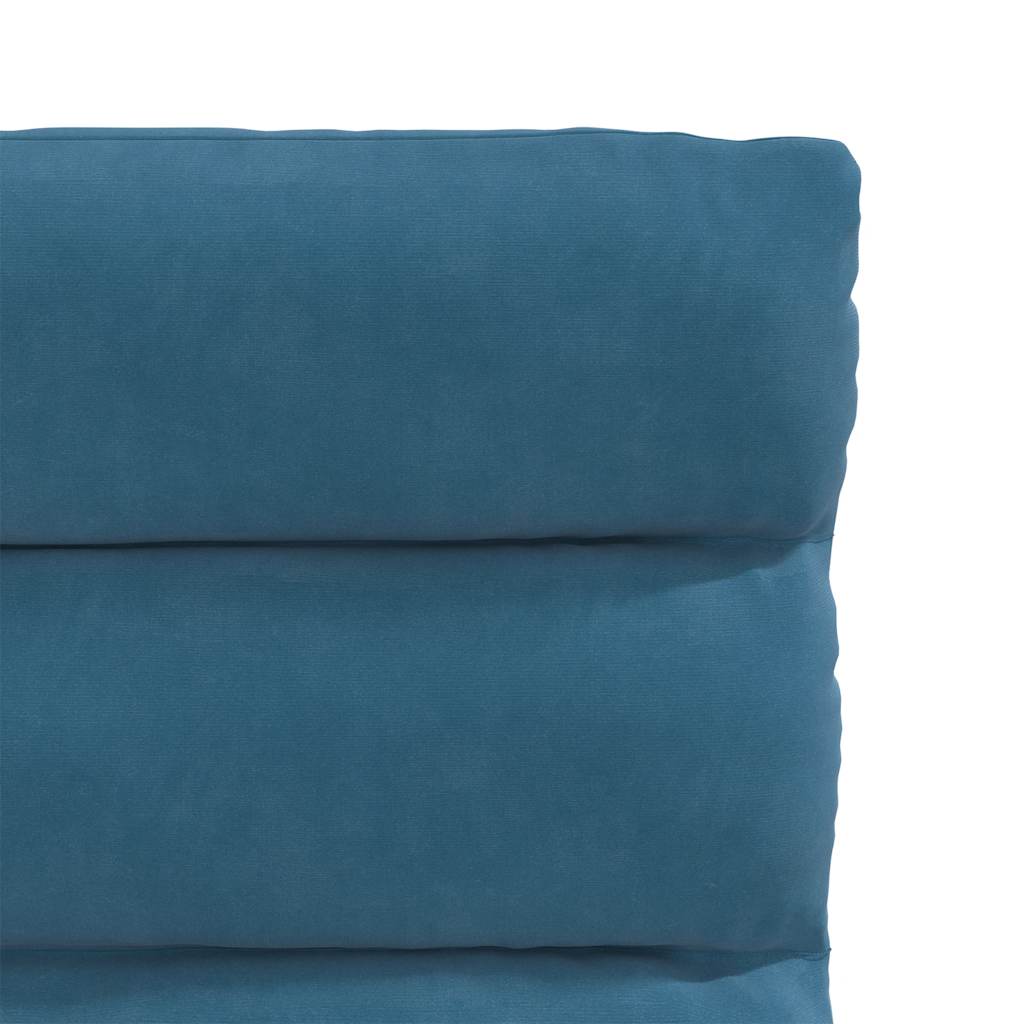 Eetkamerstoelen 2 st fluweel blauw