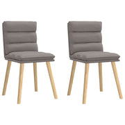 Eetkamerstoelen draaibaar 2 st taupe