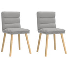 Dining chairs 2 pc fabric cloud grey