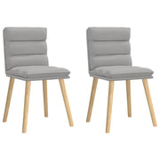 Eetkamerstoelen 2 stuks wolk grijs massief rubberhout