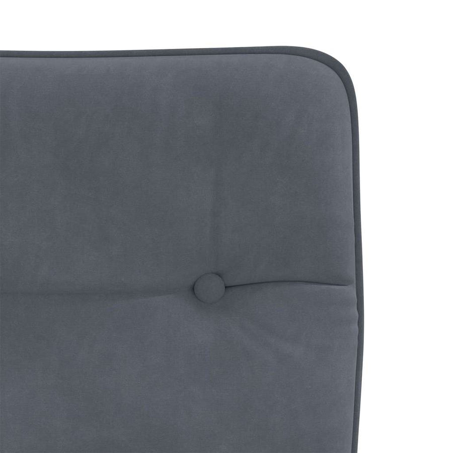 Eetkamerstoelen 2 st fluweel donkergrijs
